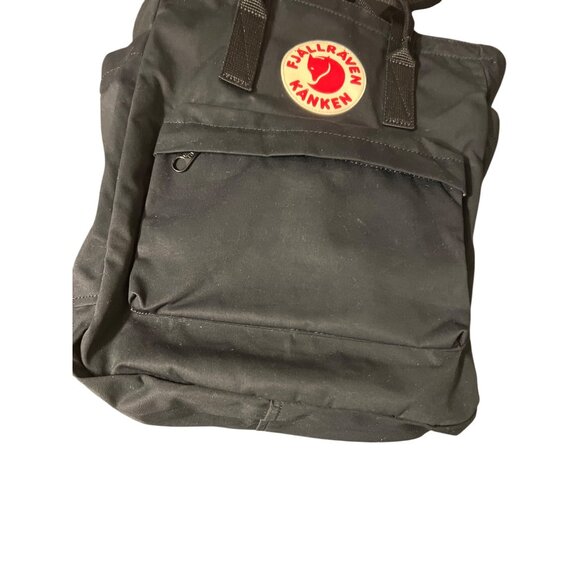 Fjallraven Kanken Black G-1000 Backpack Totepack Front Zipper Pocket Adj Straps - Picture 3 of 9
